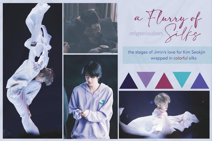 a flurry of silks moodboard